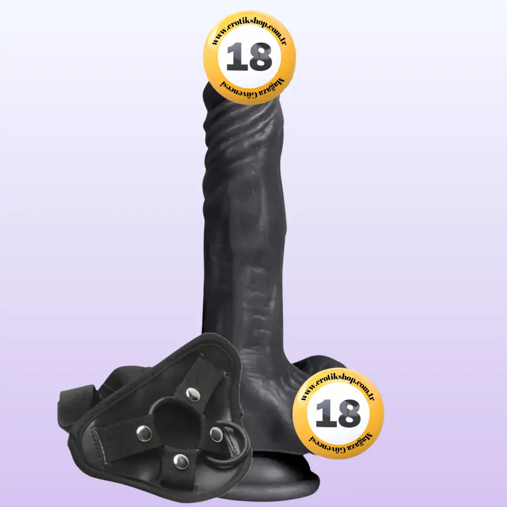 Xise Dildo Series Xuanyan 21 cm Strap-On Realistik Penis XS-WBC10030-Black