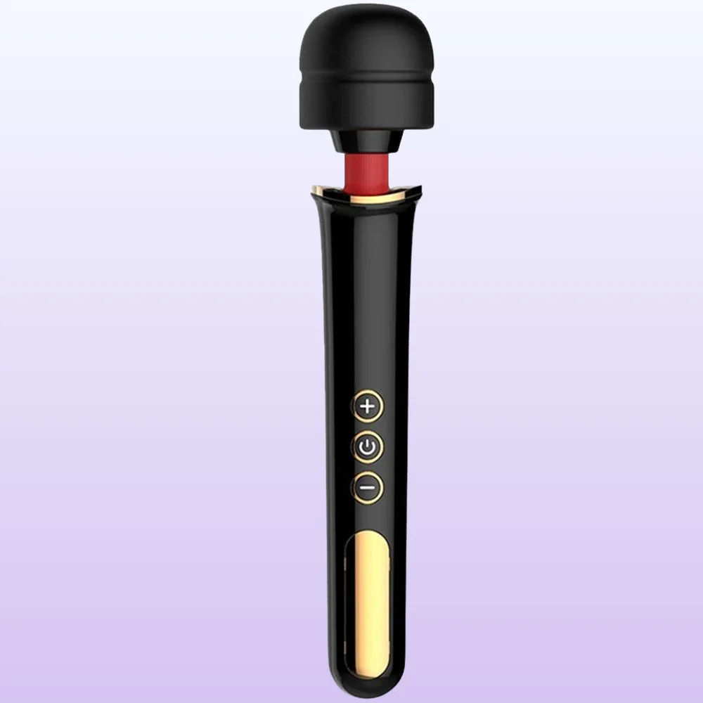 The Massager Wand Black New Professional 10 Modlu Güçlü Masaj Aleti