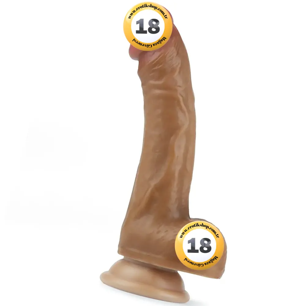 Lovetoy Dual Layered Cock 20 cm Realistik Penis LV4004-Brown