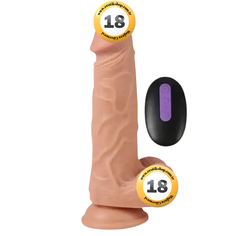 Shequ Dildo Series Hansen 20 Mod Uzaktan Kumanda Titreşimli Realistik Penis