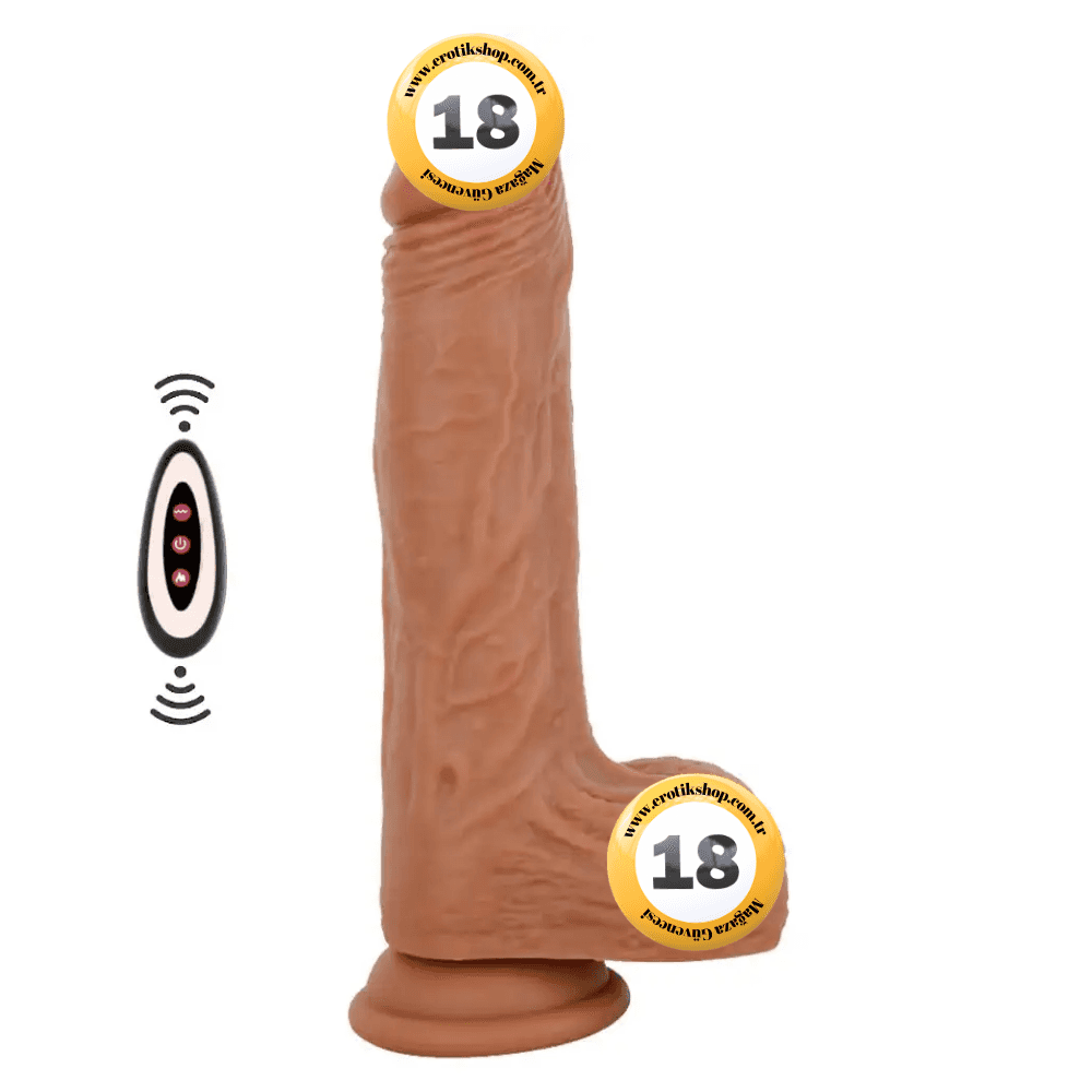 The Dick Marcelo Natural Isıtmalı 22 Cm İleri Geri Hareketli Realistik Penis