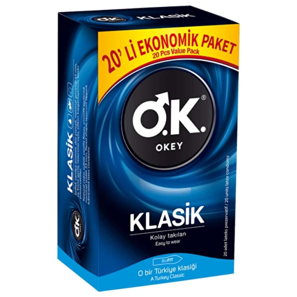 Okey Klasik 20'li Prezervatif Kondom