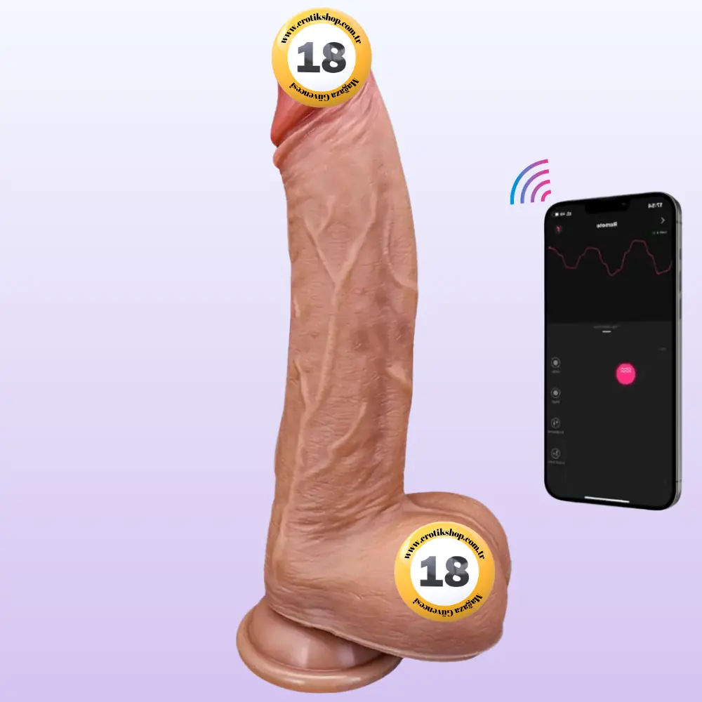 The Dick 4 İn 1 Çok Fonksiyonlu Hareketli ve Telefon Kontrollü Dildo
