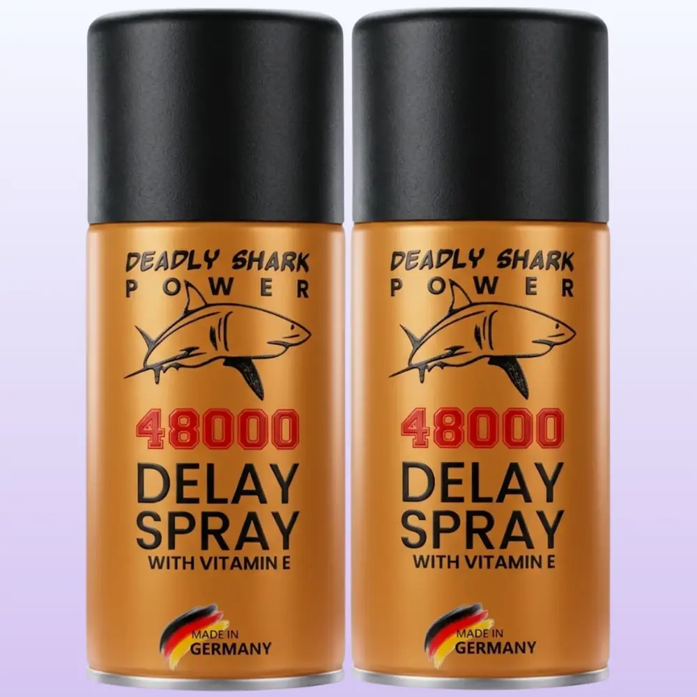 Deadly Shark Delay 48000 2'li Paket Erkeklere Özel E Vitaminli Penis Spreyi