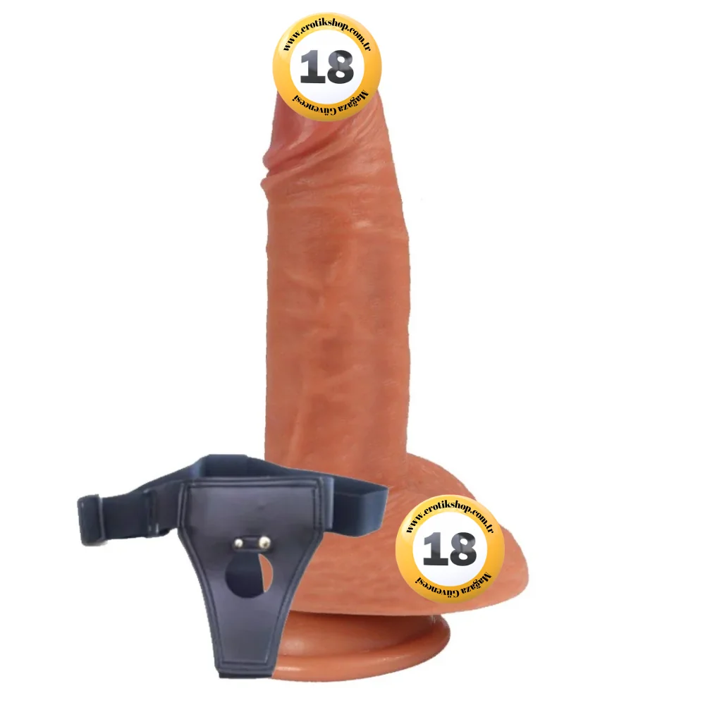 Shequ Castiel's Belden Bağlamalı 19 Cm Strapon Realistik Penis