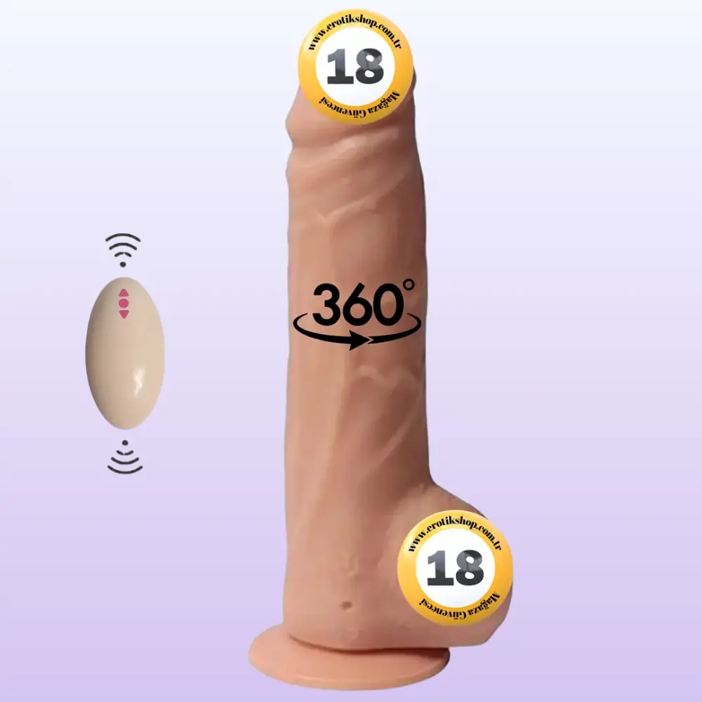 Shequ Big Detective 19 Cm Dönebilen Realistik Penis SQ-T10004