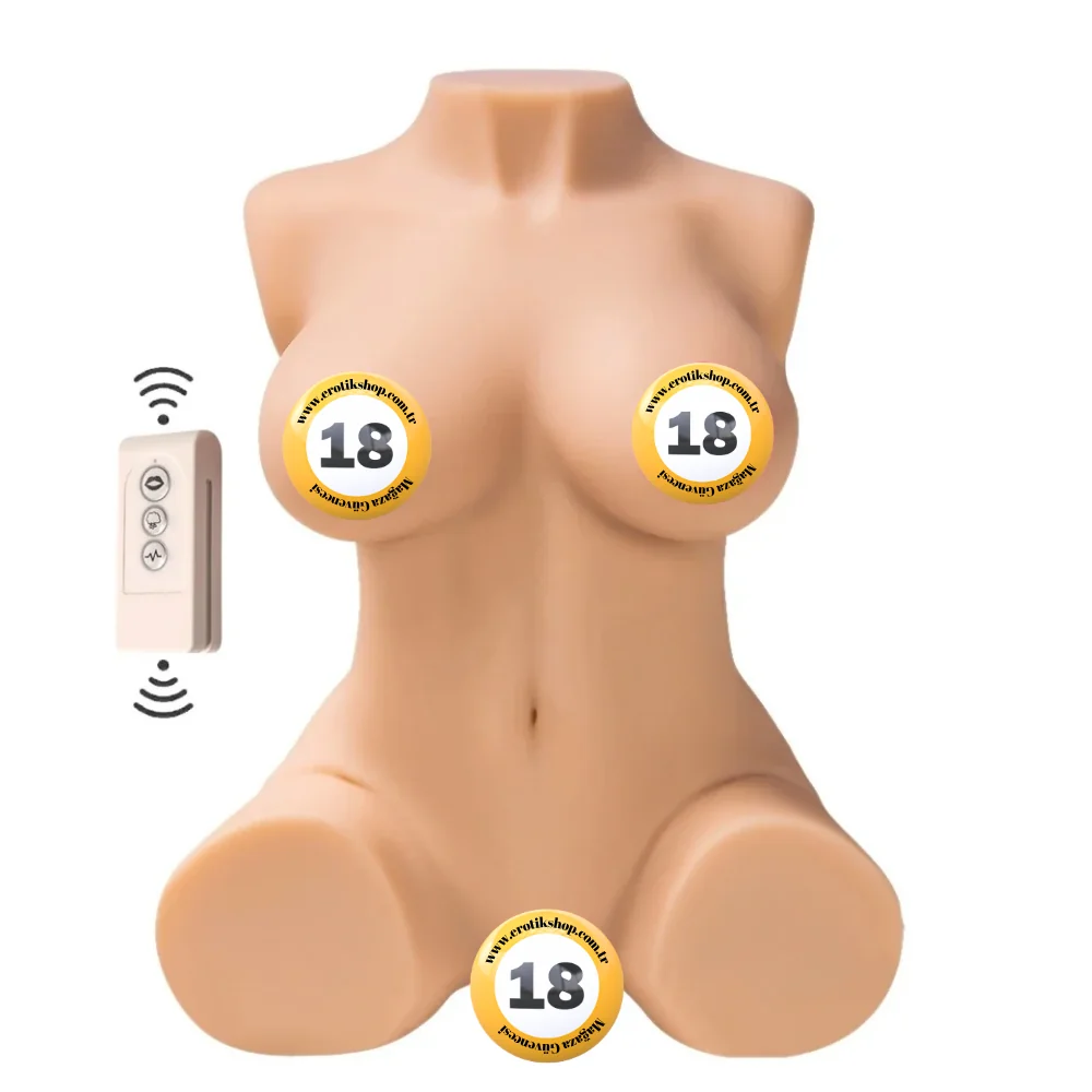 Shequ Britney Emişli ve Titreşimli Yarım Vücut Masturbator SQ-MAS20028