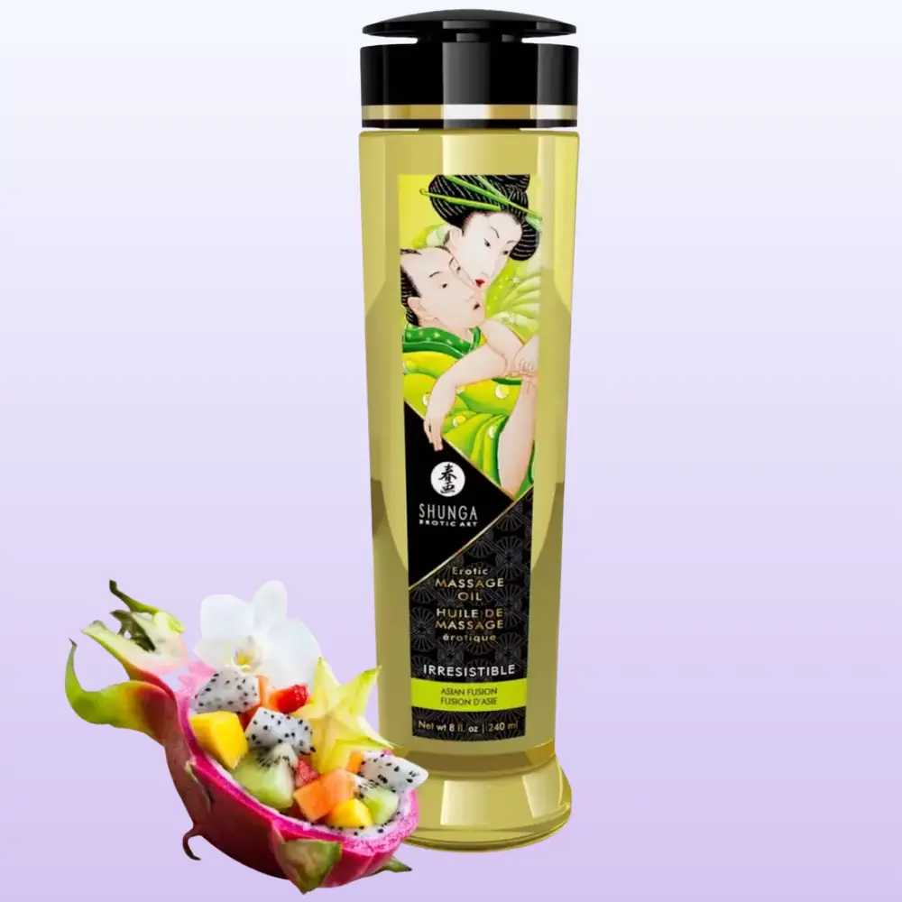 Shunga Massage Oil Sensation Asian Fruits Aromalı Isıtmalı Masaj Yağı 240 Ml.