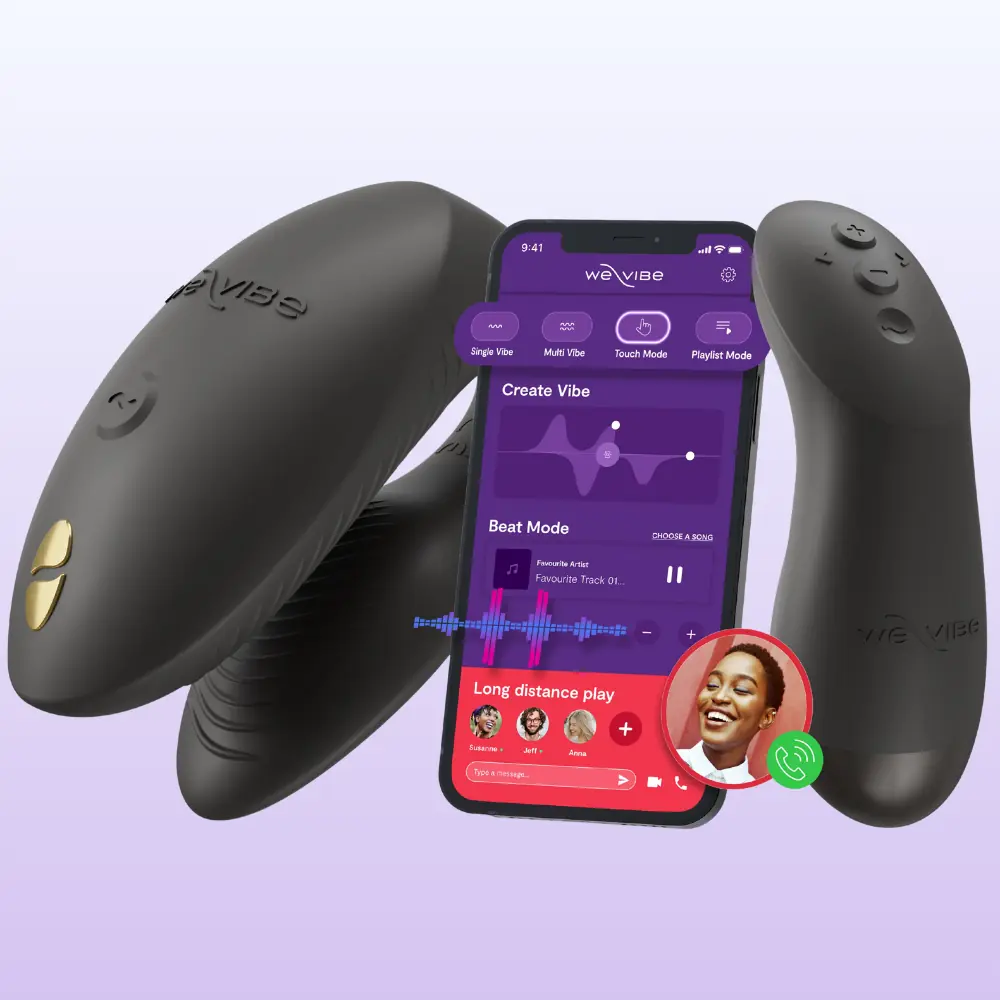 We-Vibe Chorus Pro Uzaktan Kumandalı ve Telefon Kontrollü Couples Vibratör-Black