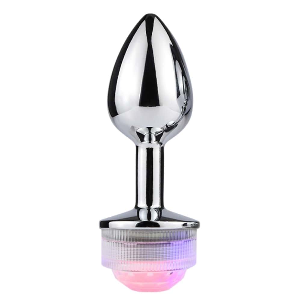 The Anal Fantasy Led Işıklı Metal Anal Plug-Small
