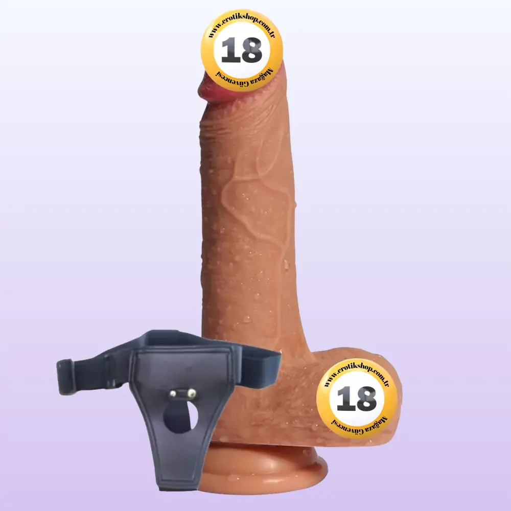 Shequ Little Dean Belden Bağlamalı 19.5 Cm Strapon Realistik Penis
