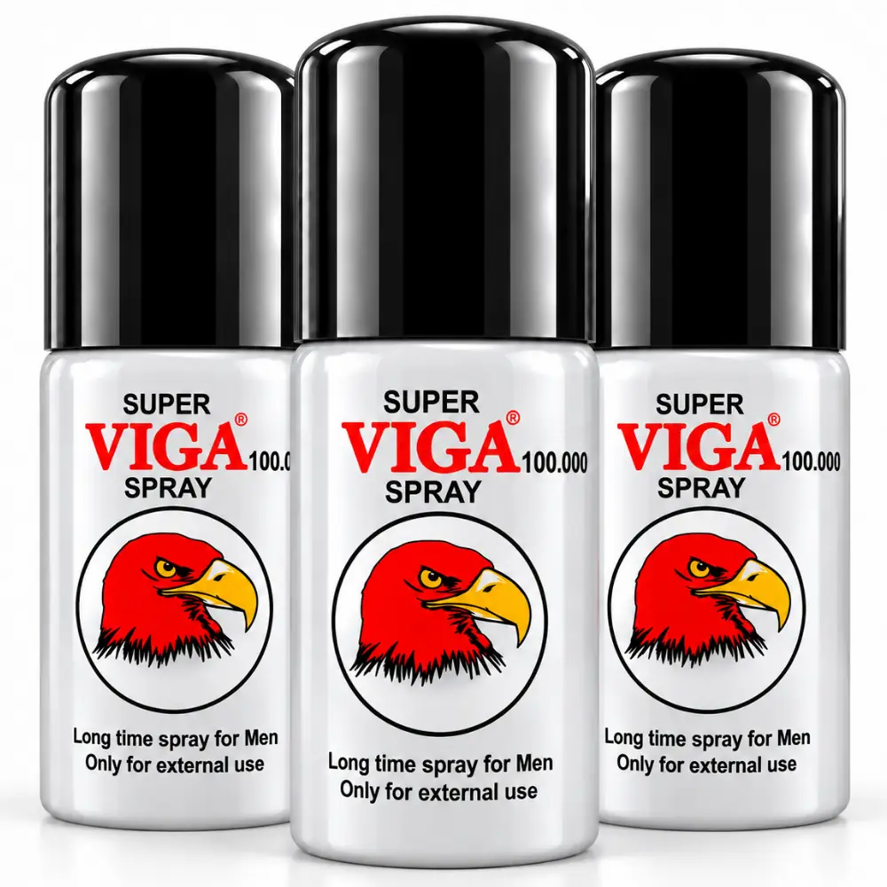 Süper Viga 100.000 Erkeklere Özel E Vitaminli Penis Spreyi 3'lü Paket
