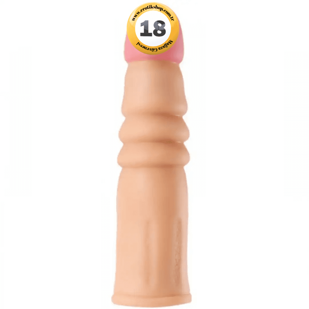 Yeain Max Man 2.5 cm Uzatmalı Boğumlu Realistik Penis Kılıfı YN0054
