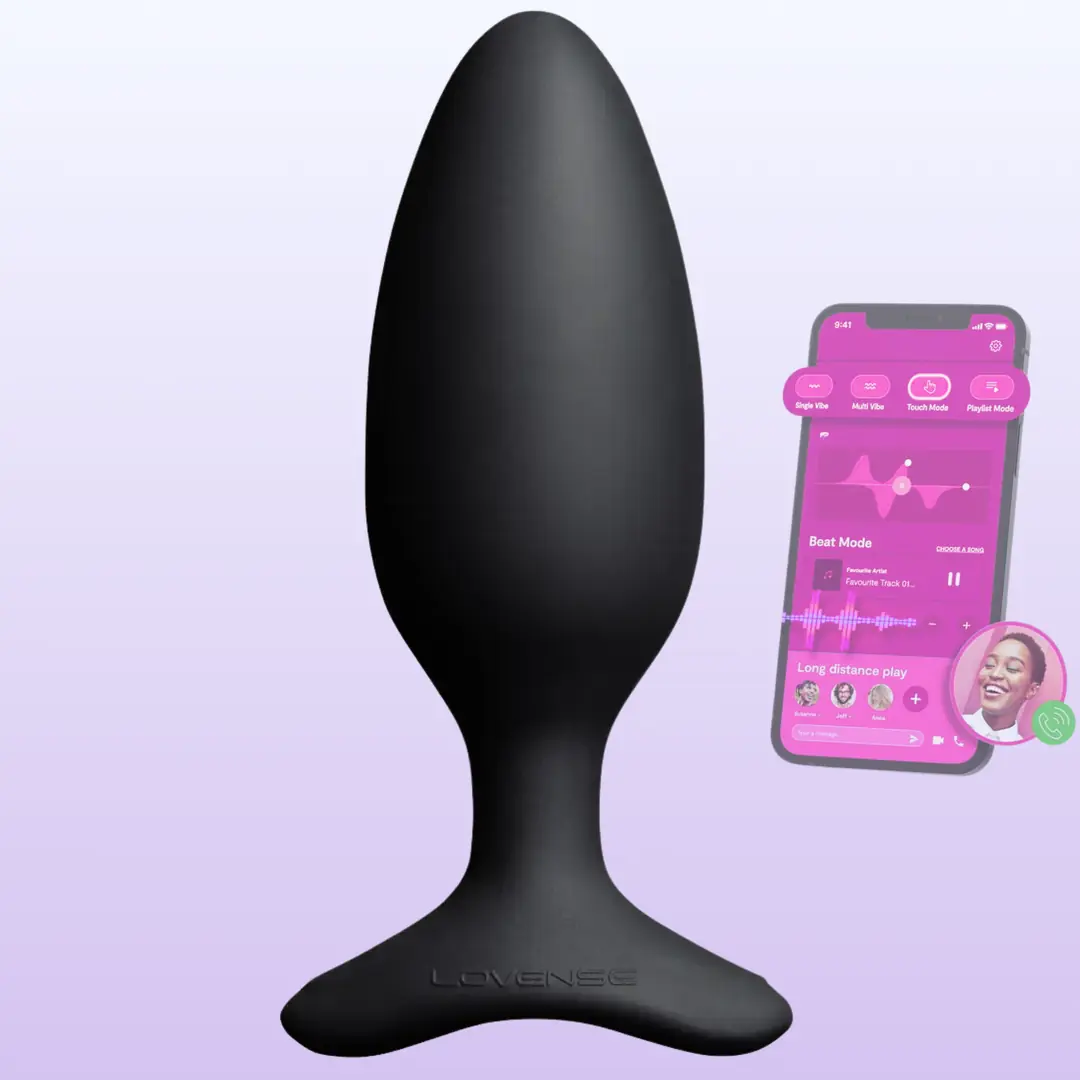 Lovense Hush 2 Butt Plug M 45 mm Telefon Kontrollü Anal Vibratör
