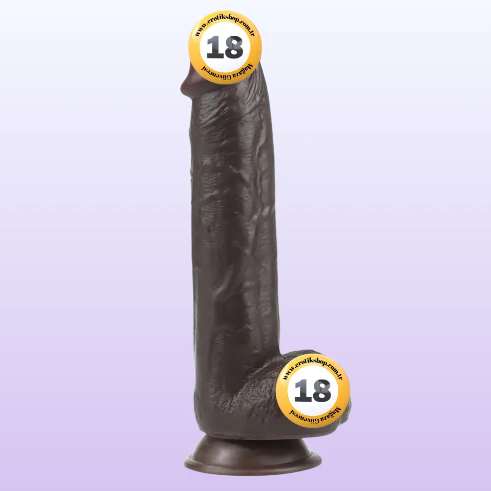 Lovetoy Sliding Skin Dildo Hareketli Deri Özellikli 23.5 Realistik Zenci Penis