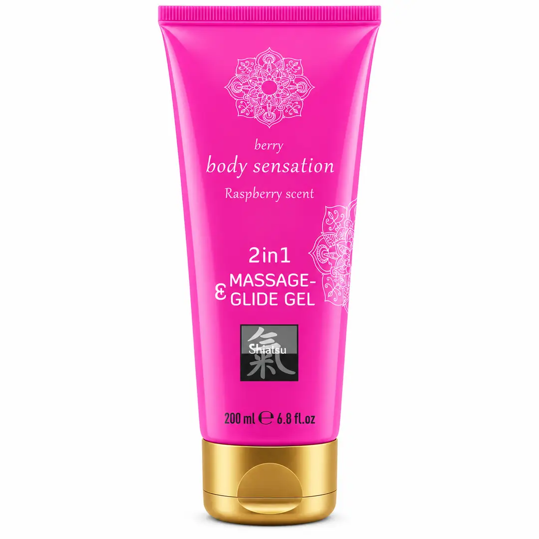 Hot Shiatsu Massage & Glide Gel 2in1 Raspberry Kayganlaştırıcı Jel