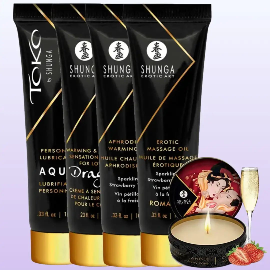 Shunga Geisha's Secrets Set Strawberyy Masaj Jel Seti