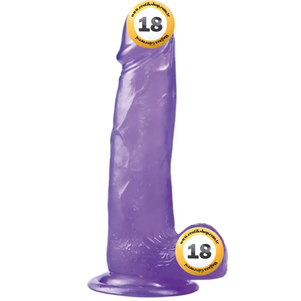 Lovetoy Jelly Studs Purple Large 20 cm Jel Dildo LV3100