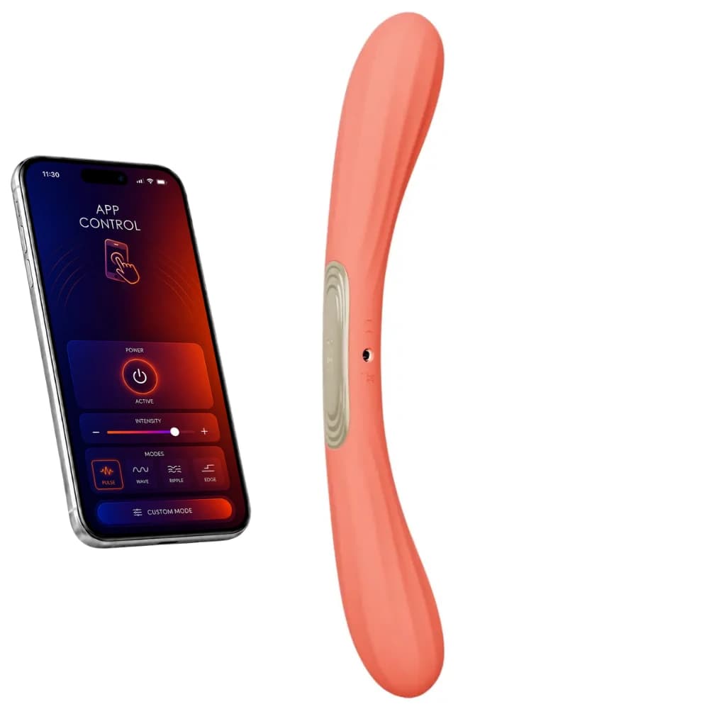 Lelo Boomerang Telefon Kontrollü Çift Uçlu Vibratör-Coral