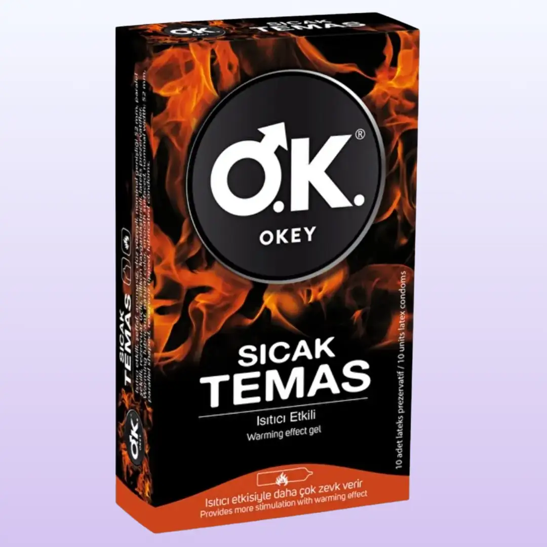 Okey Sıcak Temas 10'lu Paket Prezervatif Kondom