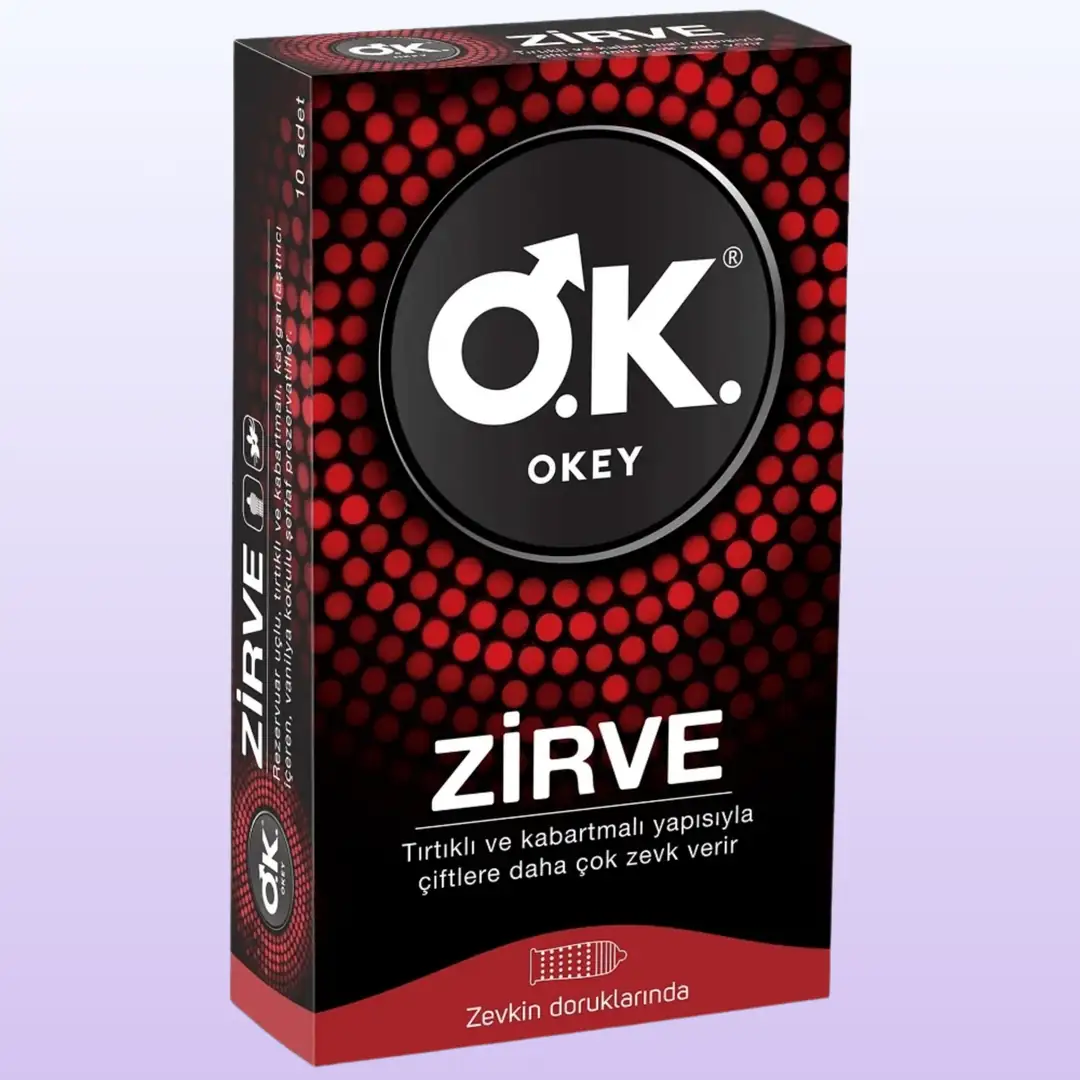 Okey Zirve 10'lu Paket Prezervatif Kondom
