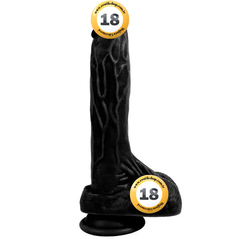 Xise Dildo Series Dragon 21 cm Realistik Penis XS-WBC10007-Black