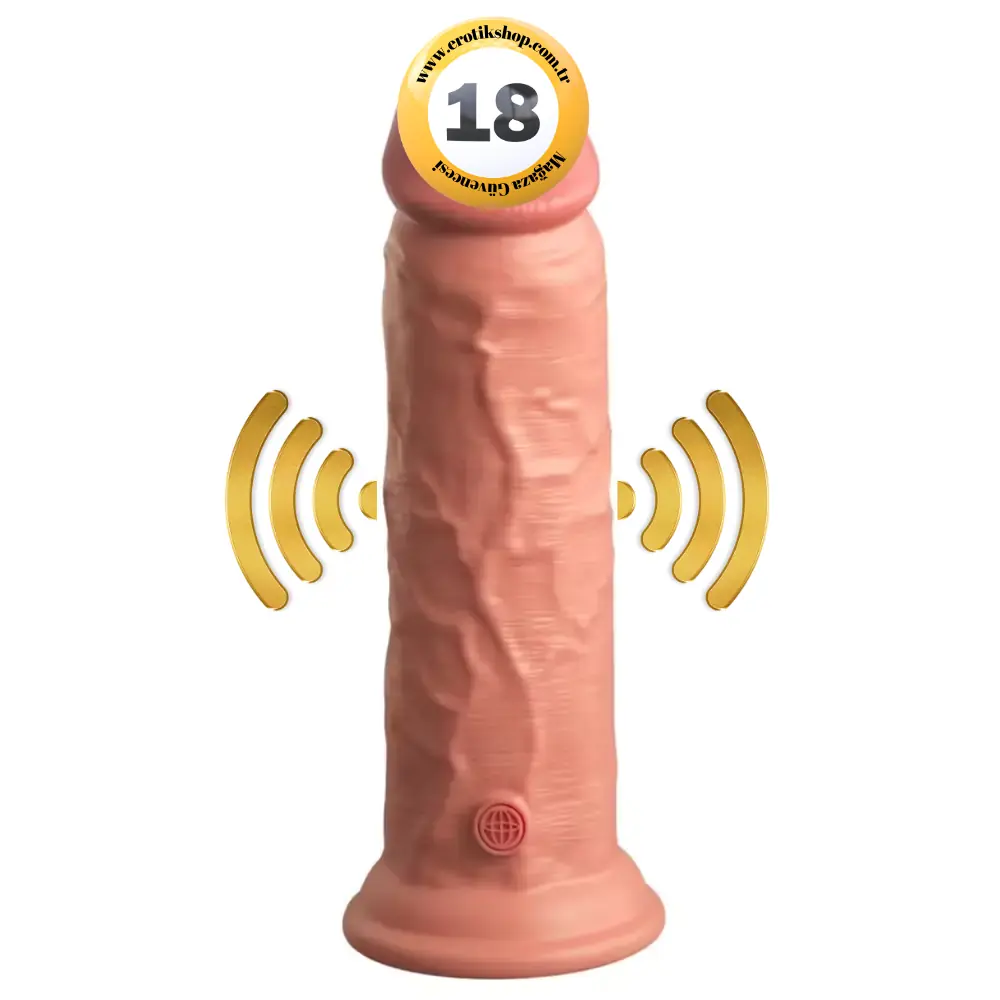 Pipedream King Cock Elite 8'' Natural Doku Realistik Vibratör