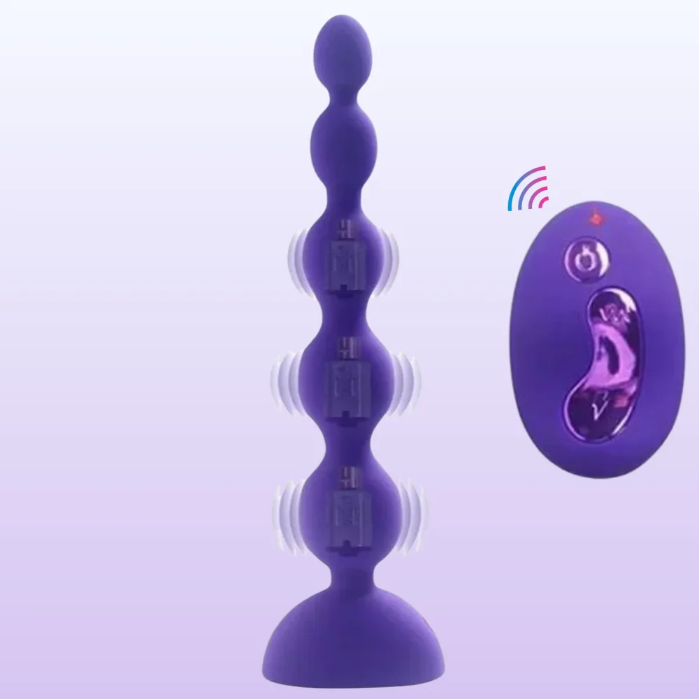 Aphrodisia Silicone 5 Beads Uzaktan Kumandalı Boncuk Anal Vibratör