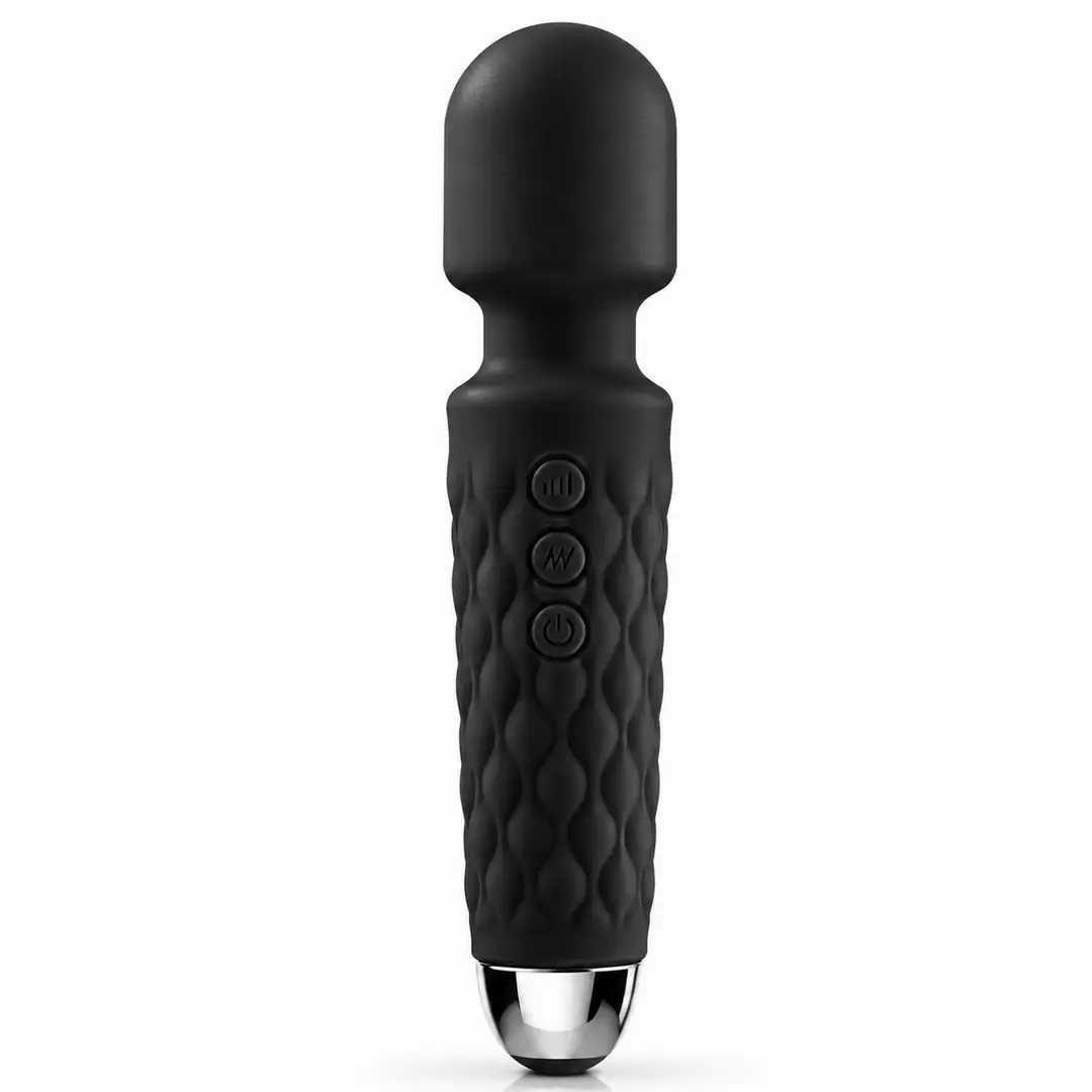 Piq Toys The Massage Vibes Ultra Güçlü 20 Mod Usb Şarjlı Masaj Vibratör - Black