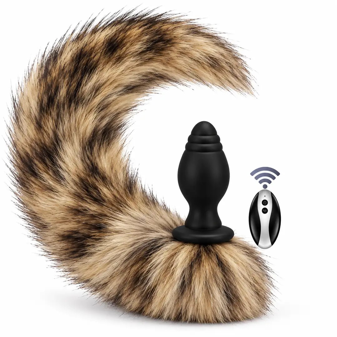 The Anal Fantasy Uzaktan Kumandalı Tilki Kuyruklu Anal Vibratör - Brown