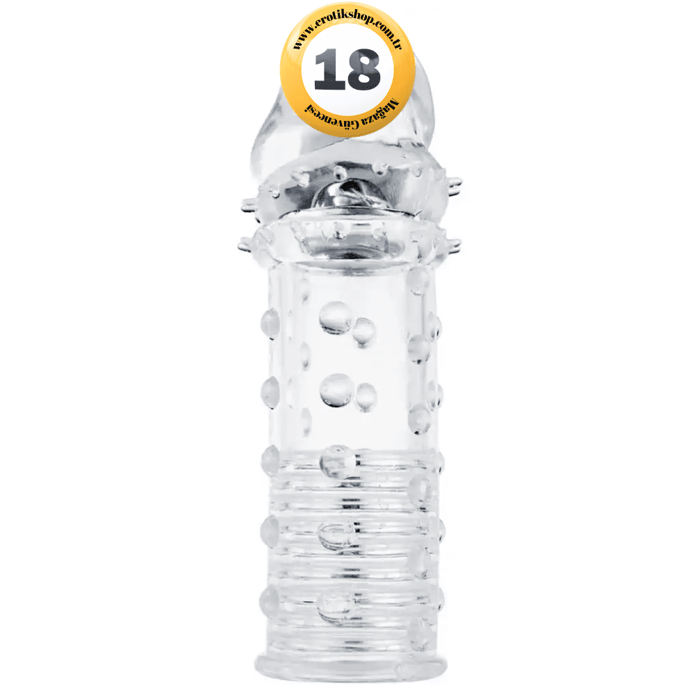 ToyJoy Power Stud Sleeve Tırtıklı Penis Kılıfı-Clear