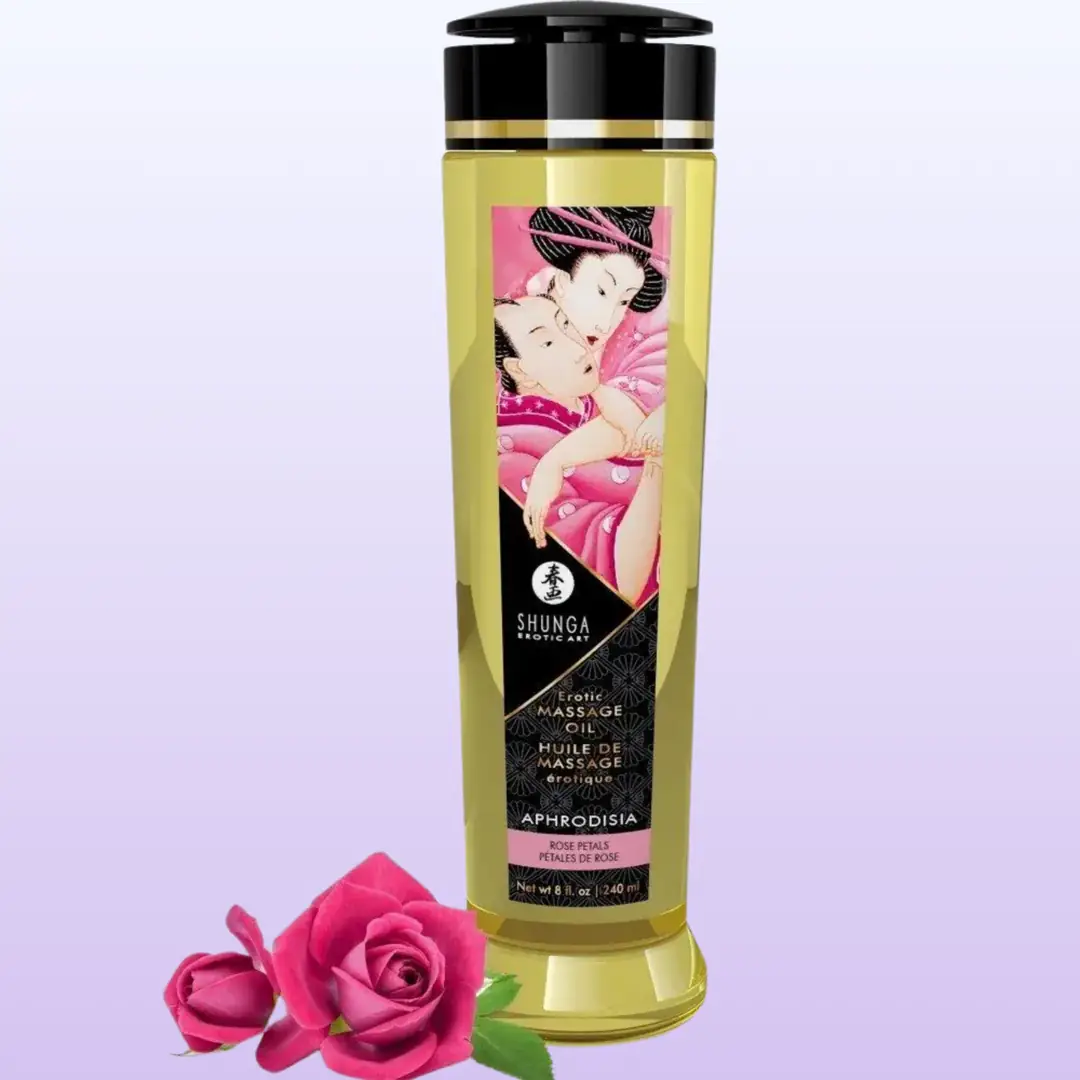 Shunga Massage Oil Sensation Gül Aromalı Isıtmalı Masaj Yağı 240 Ml.