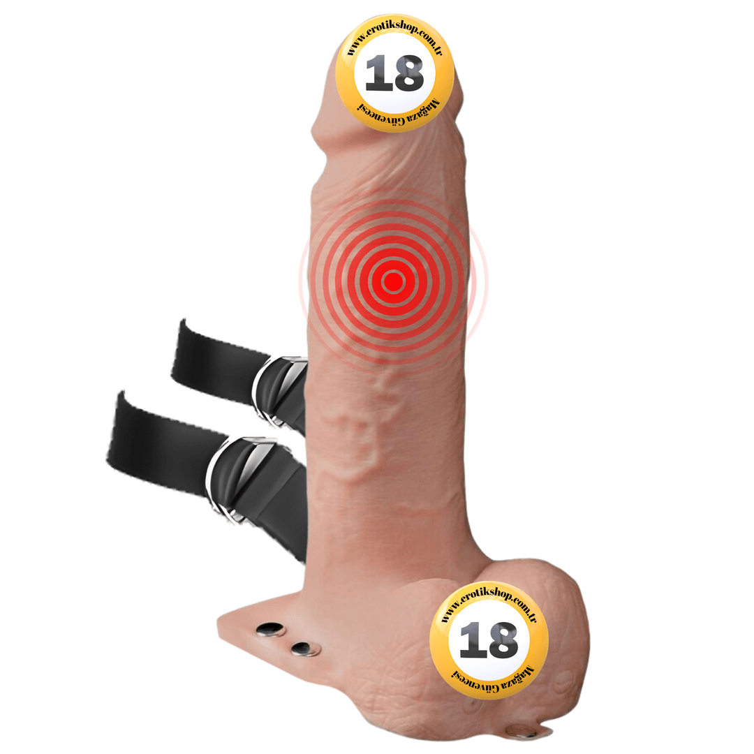 Pipedream Fetish Fantasy Series 18 Cm Şarjlı ve Titreşimli Strap-On Penis