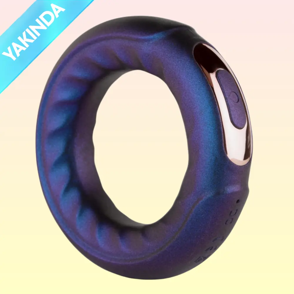 Hueman Saturn Galactic Silikon Titreşimli Penis Halkası