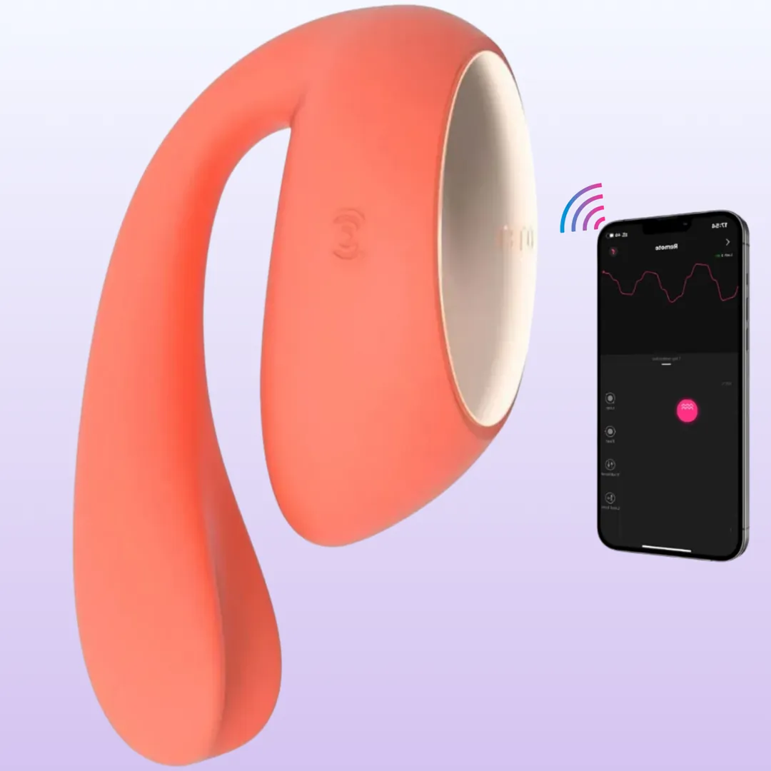 Lelo İda Wave Dual Stimulation Telefon Kontrollü Vibratör-Coral