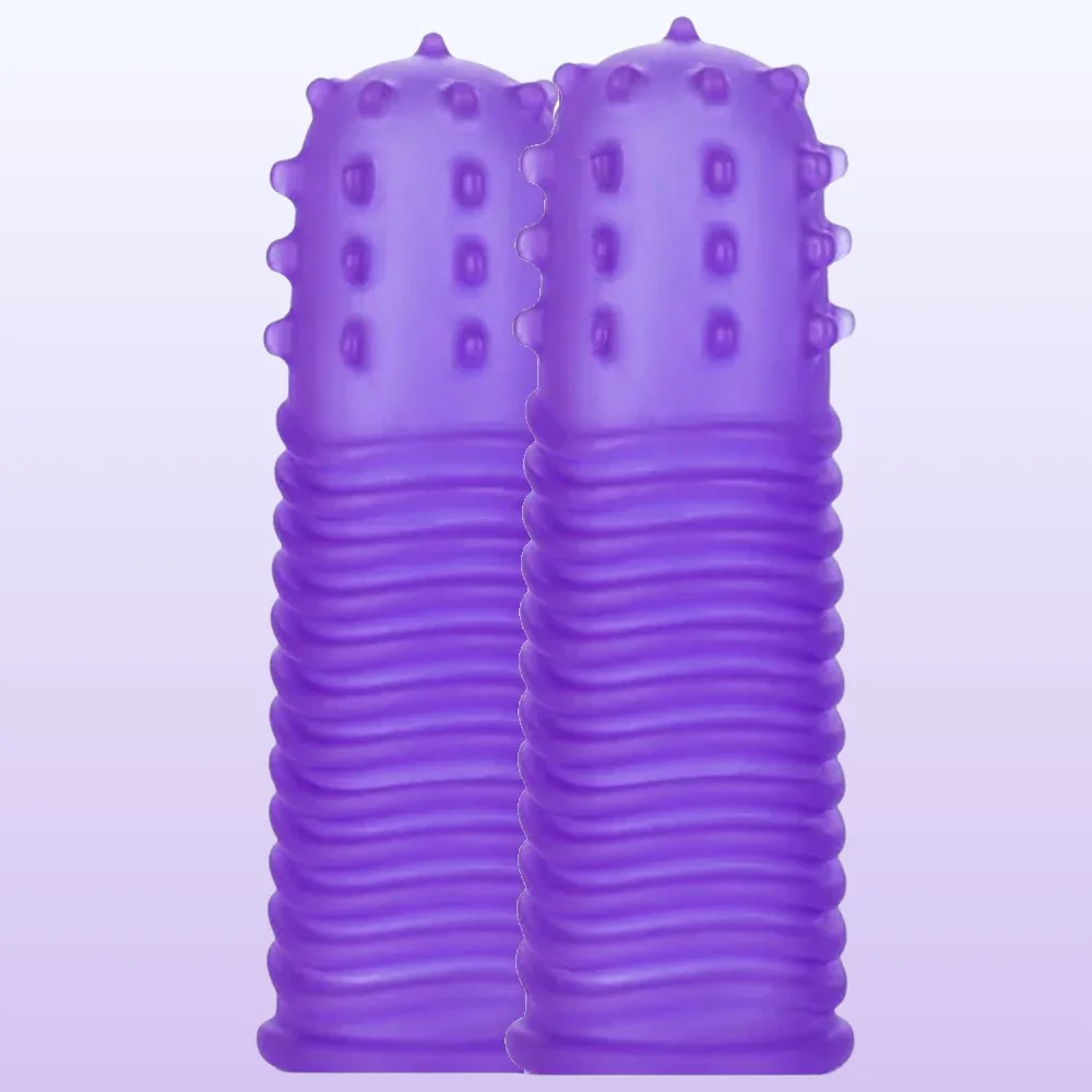Calexotics Intimate Play Finger Tingler Parmak Kılıfı-Purple