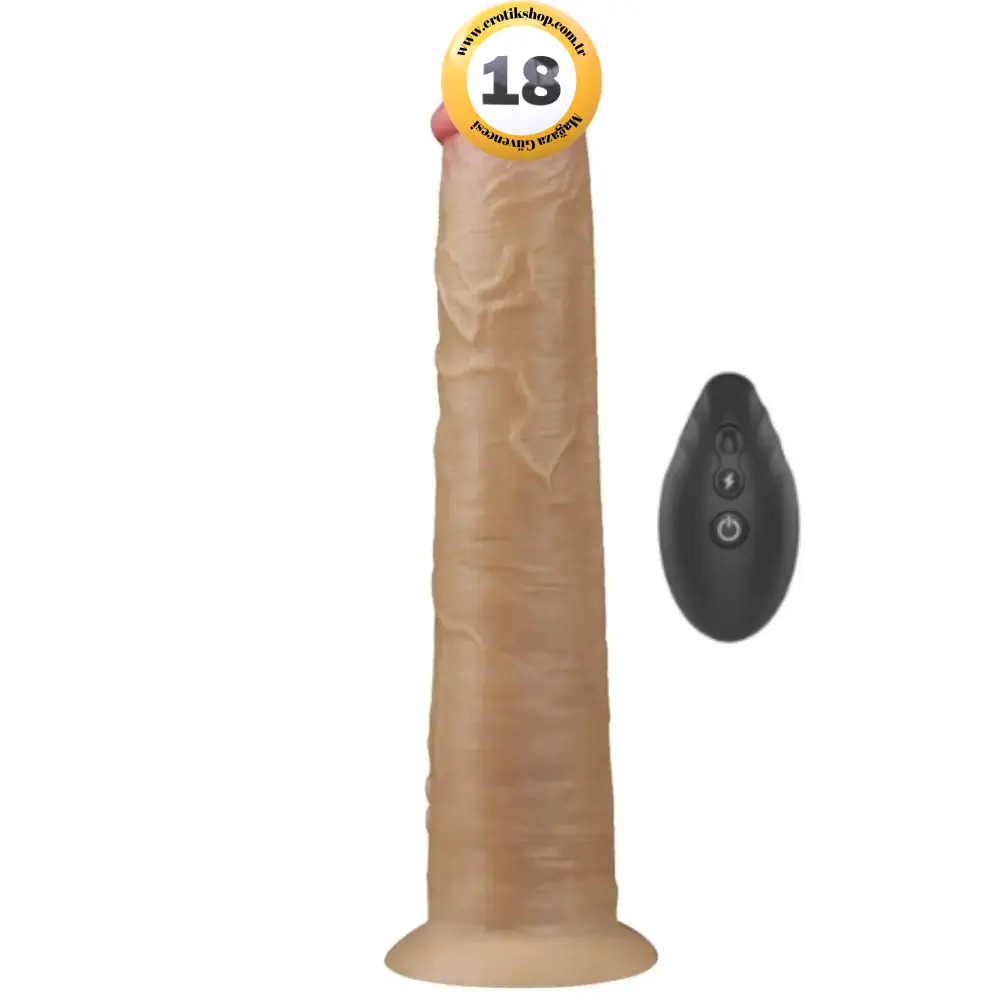 Lovetoy Dual Layered Platinum Silicone 25.3 Cm Titreşimli Realistik Penis