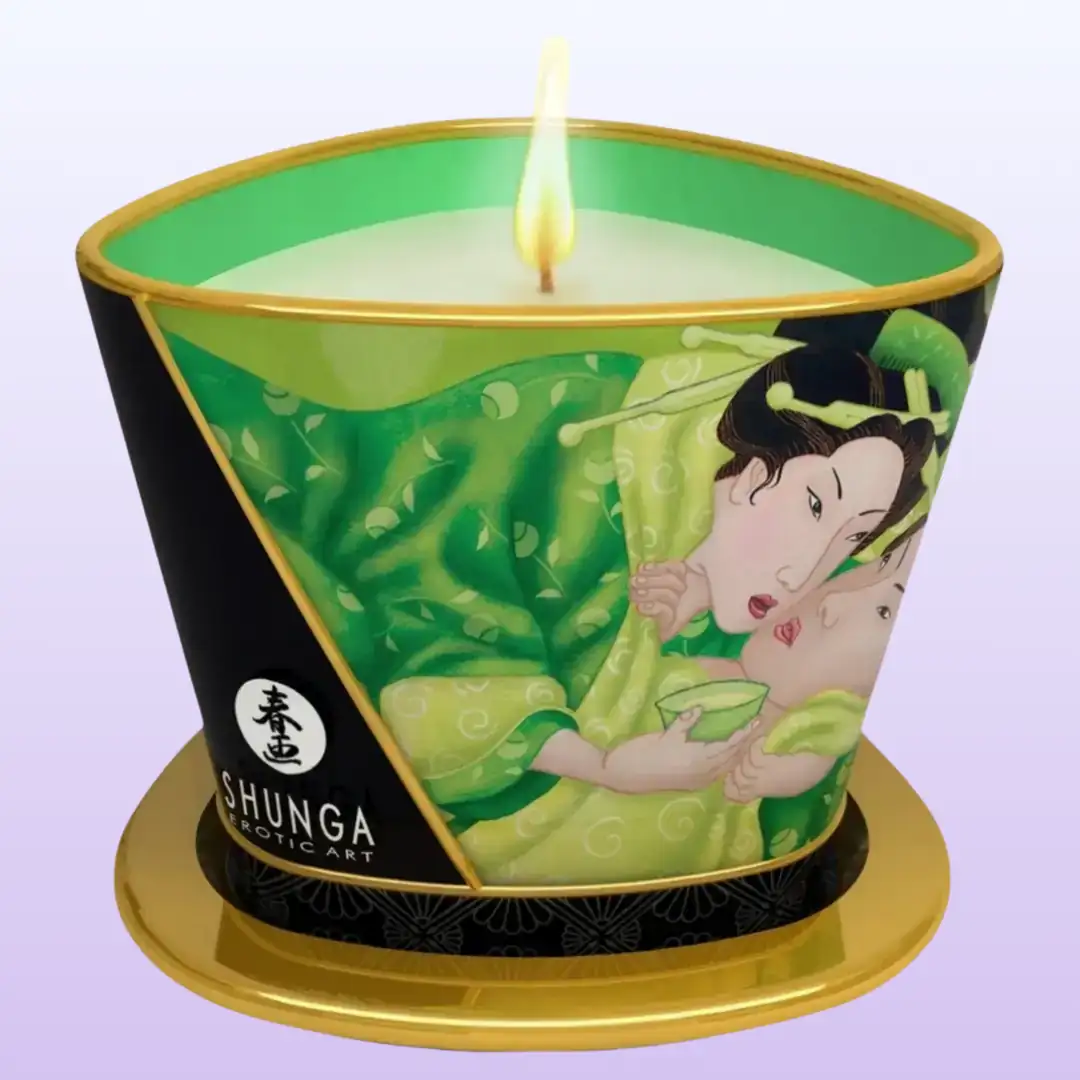 Shunga Massage Candle Green Tea Masaj Mumu 170 Ml.