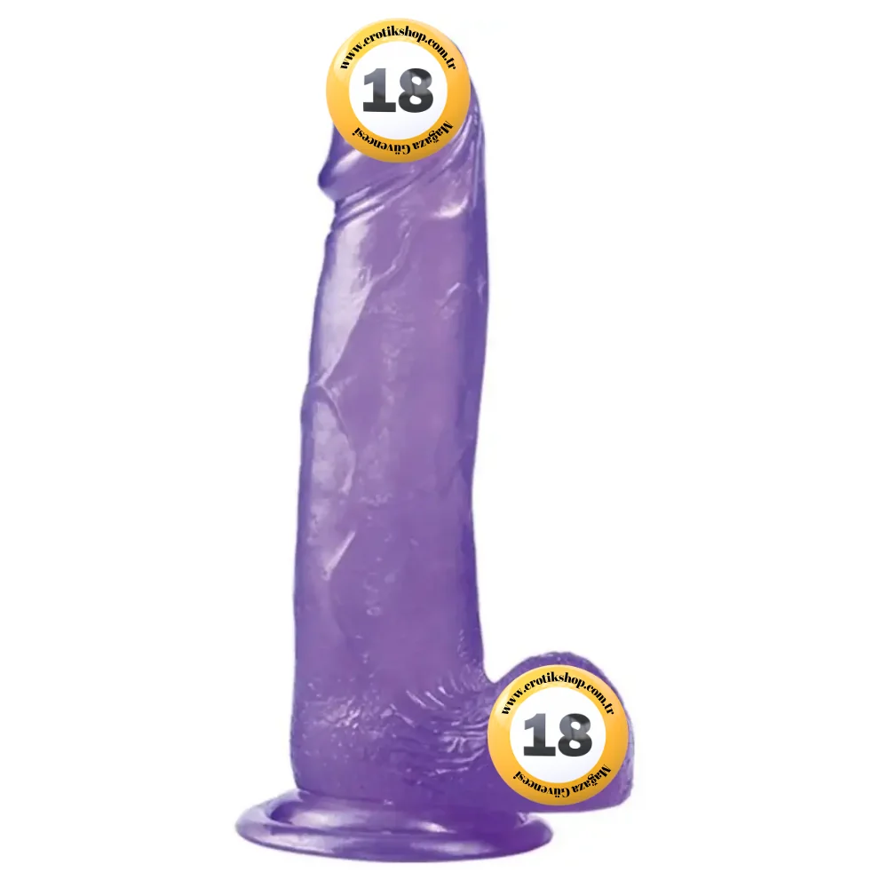 Lovetoy Jelly Studs Purple Large 20 cm Jel Dildo LV3100