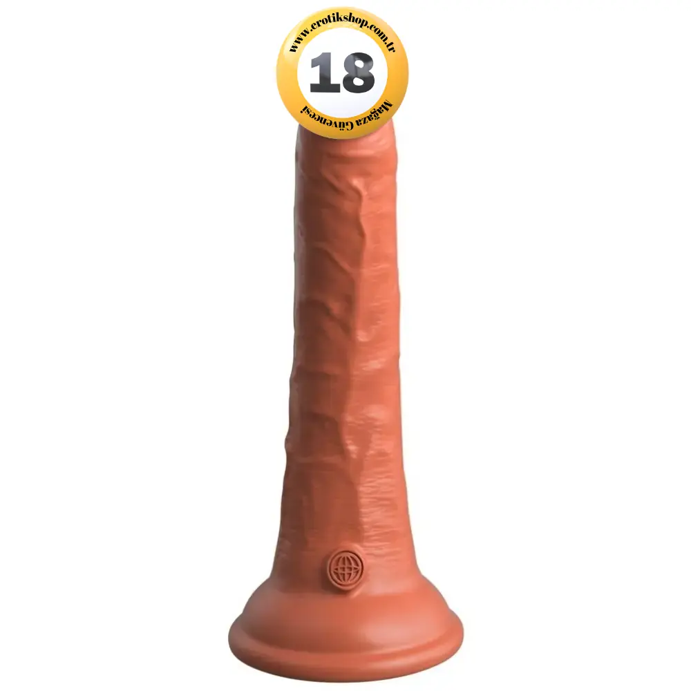 Pipedream King Cock Elite 17 Cm Dual Density Silicone Cock Realistik Penis - Brown