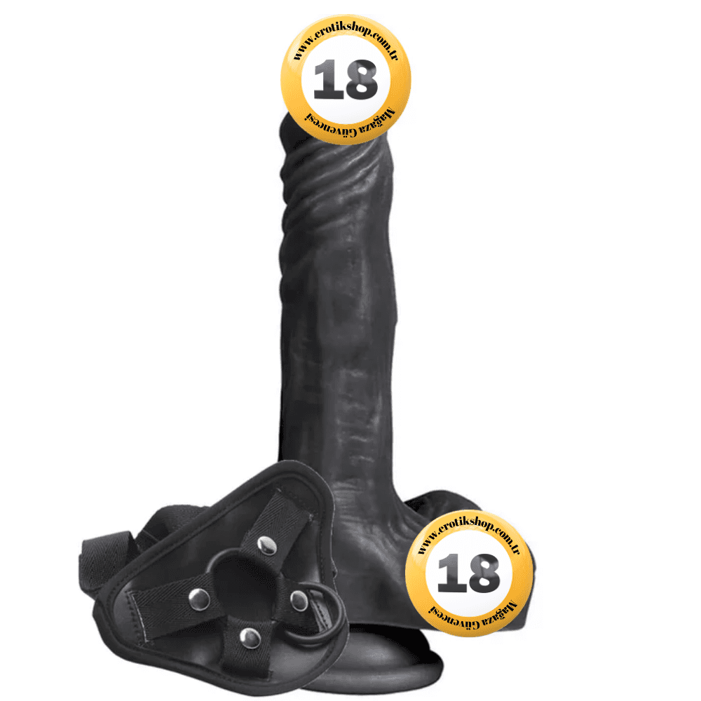 Xise Dildo Series Xuanyan 21 cm Strap-On Realistik Penis XS-WBC10030-Black