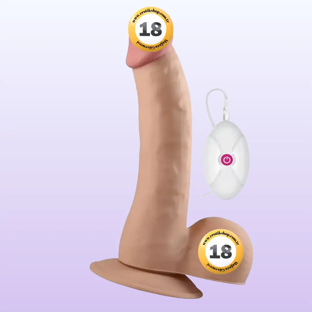 Lovetoy The Ultra Soft Dude Dildo 20 cm Titreşimli Realistik Penis LV1094