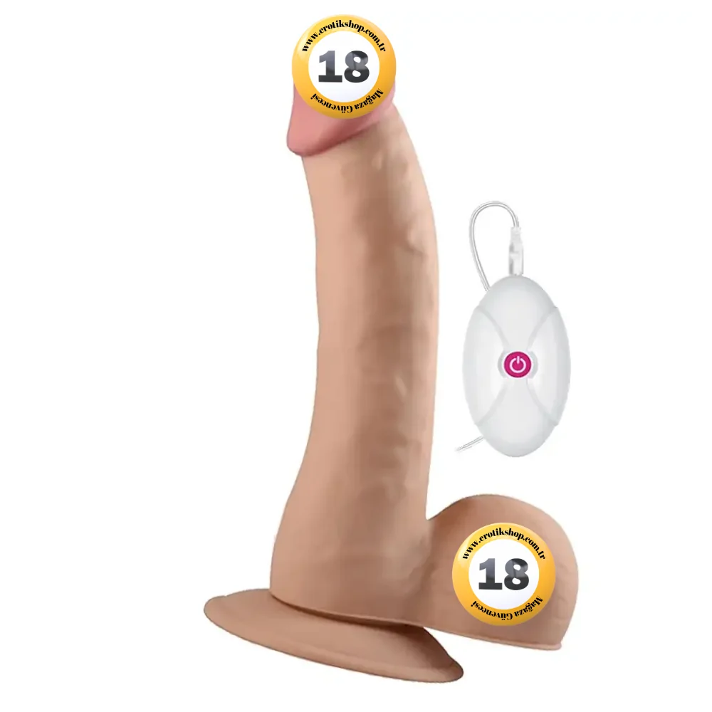 Lovetoy The Ultra Soft Dude Dildo 20 cm Titreşimli Realistik Penis LV1094
