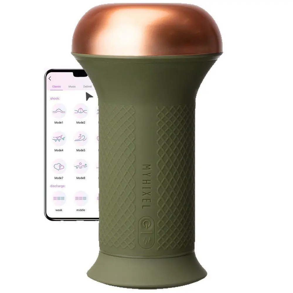 MyHixel Erken Boşalma Kontrollü Telefon Uyumlu Mastürbatör