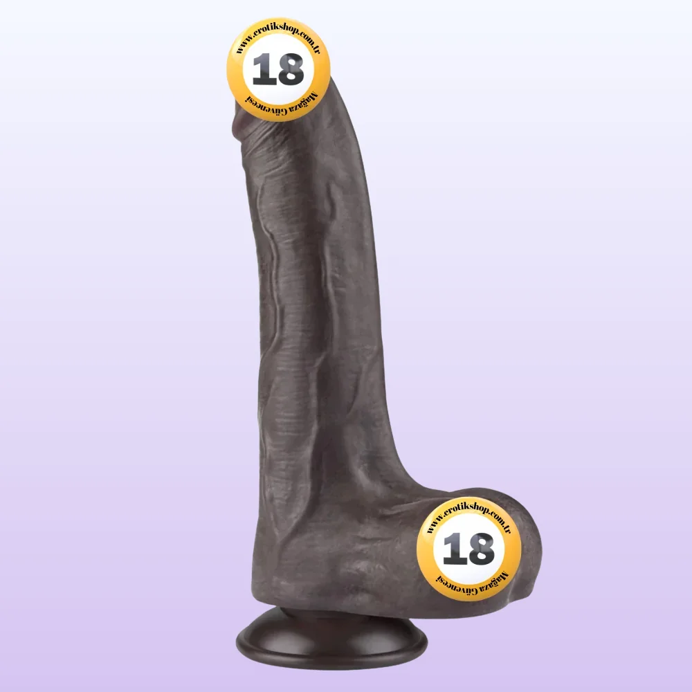 Lovetoy Sliding Skin Dildo Hareketli Deri Özellikli 22 Cm Realistik Zenci Penis