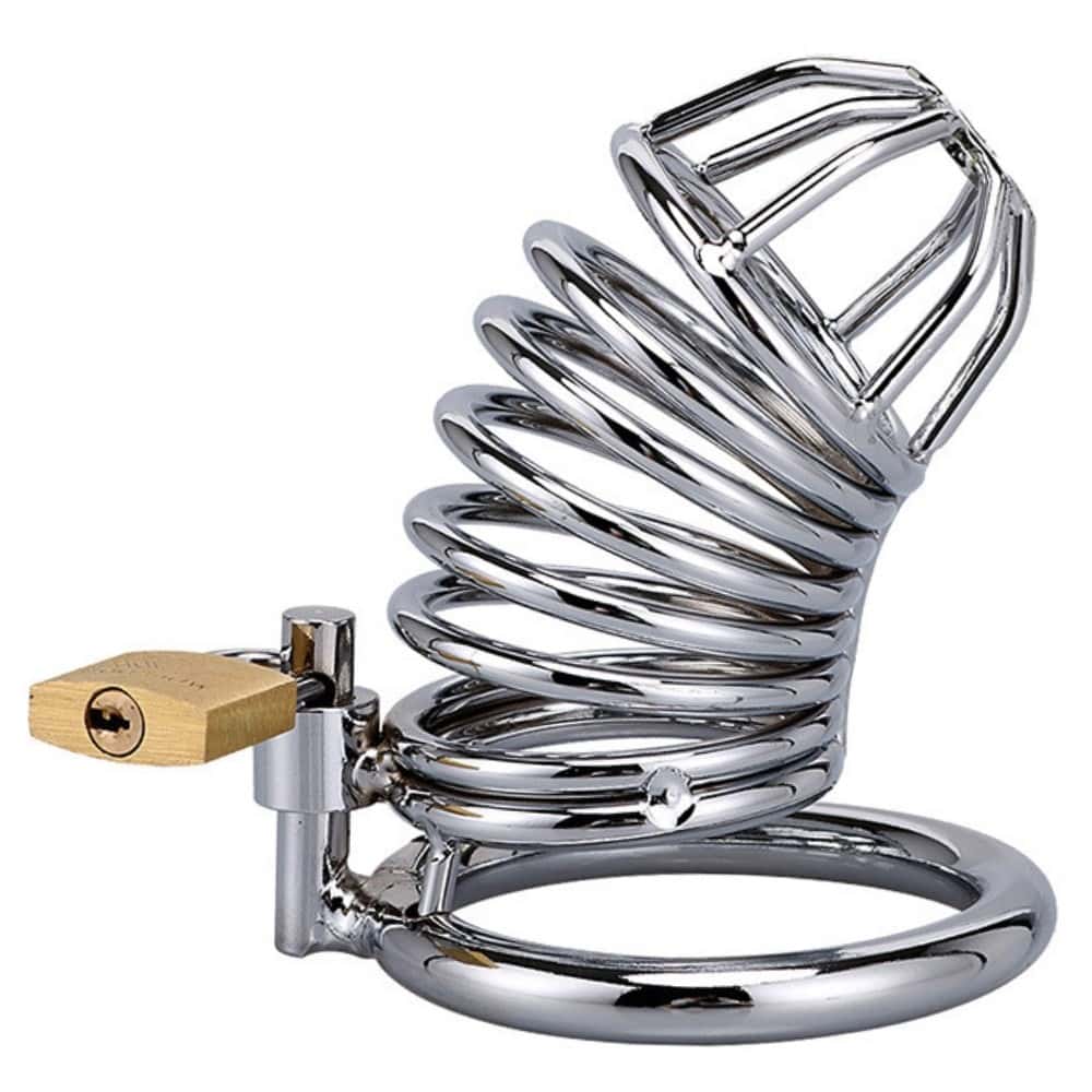 The Cock Cage Master Male Chastity Blueline  Metal Penis Kilidi 40 mm