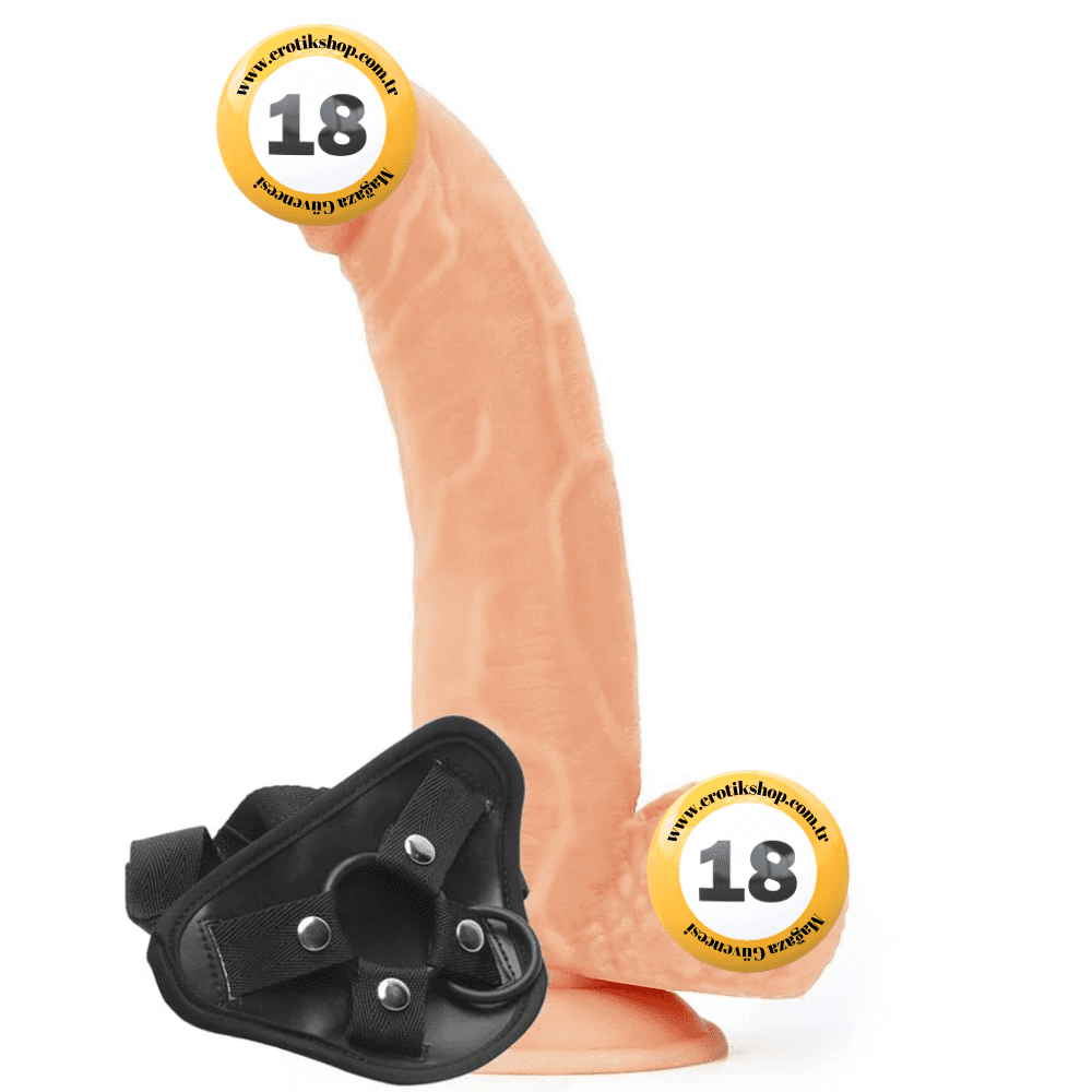 Lovetoy Easy Strapon 21 cm Flexible Kemerli Strapon Penis LV715008