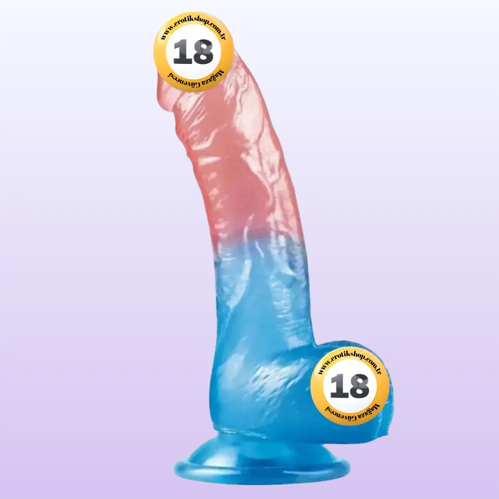Lovetoy Dazzle Studs Dildo Curve 20 Cm Realistik Jel Penis