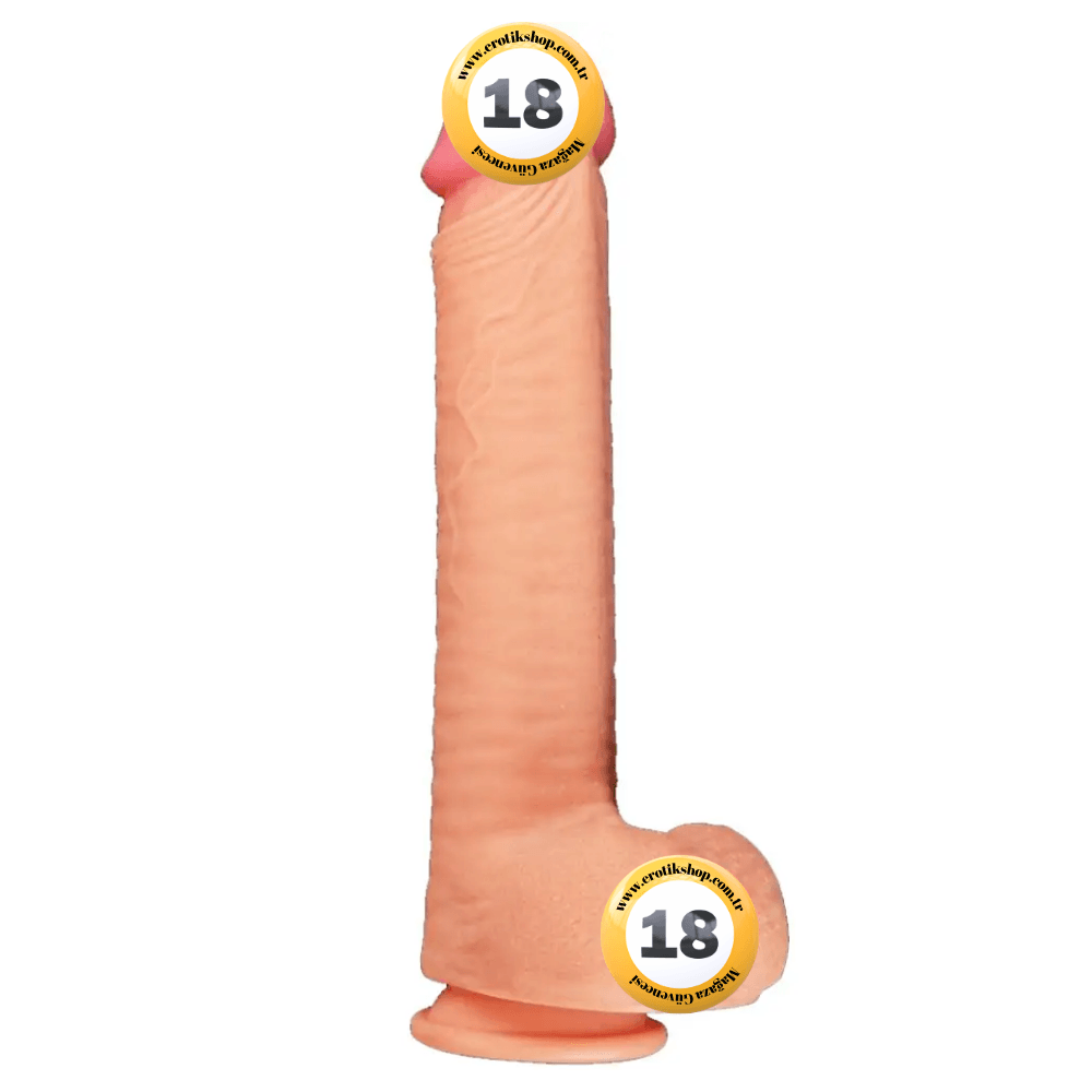 Lovetoy Dual Layered Platinum Silicone Cock 30 cm Realistik Penis LV411013