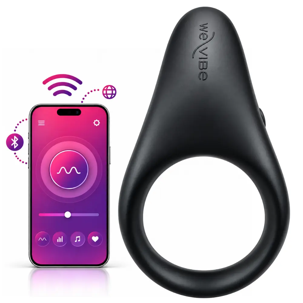 We-Vibe Verge 2 Uygulama Kontrollü Üçlü Uyarım Sağlayan Penis Halkası
